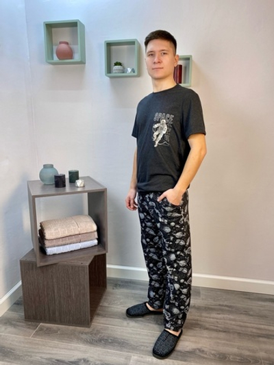 Пижама мужская "Астронавт К.П" брюки (Оптима)