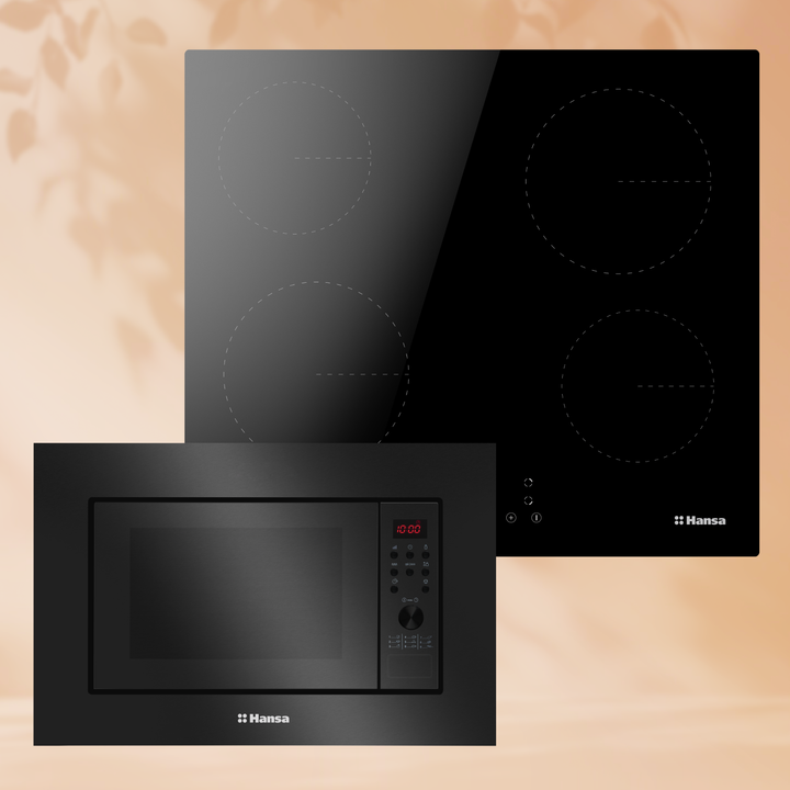Комплект встраиваемой техники: Электрическая варочная панель Hansa BHC633009 + Микроволновая печь Hansa AMGB20E2GB