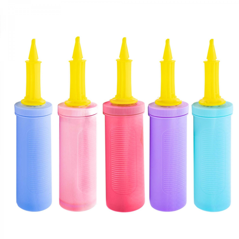 Насос для воздушных шаров Alingar, ручной, двухходовый, 28 см, ассорти, "Macarons микс" (пастельные цвета)