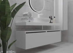 Ящик под столешницу 140 см белый глянец Armadi Art Vallessi UNO-S 897-140-W
