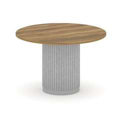 Felto Стол переговорный круглый D=1200 PR.C.SPRG-005.D Сандал Янтарный/Металл Серый/Зимний Лес 1200*