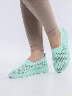 Мокасины летние текстильные