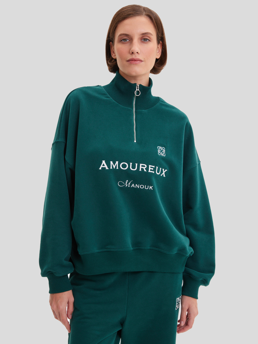 Олимпийка Amoureux Dark Green