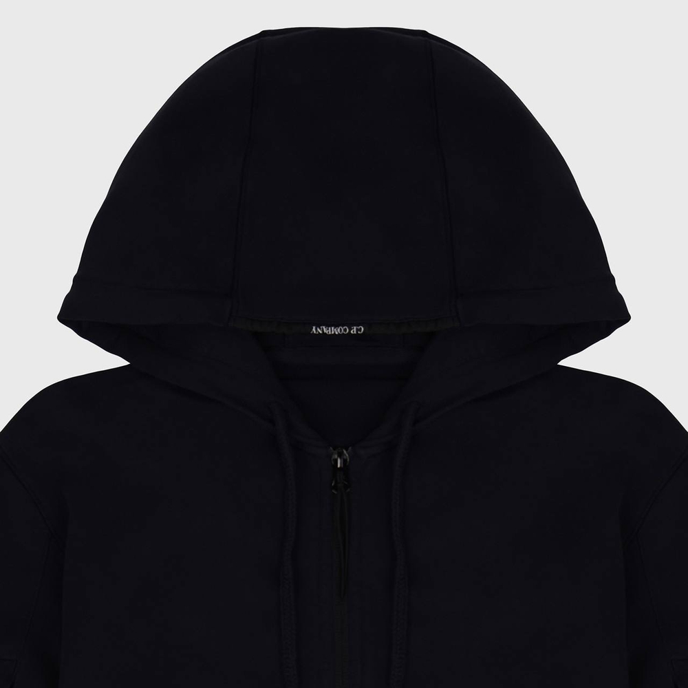 Худи на молнии C. P. Company Light Fleece Total Eclipse