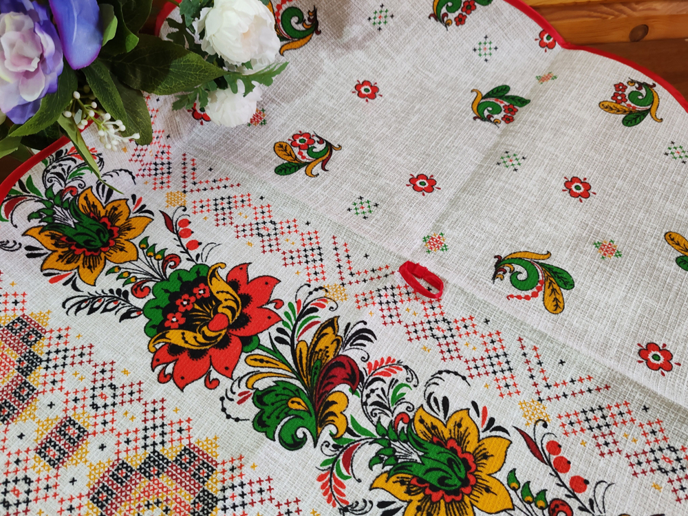 Полотенце кухонное, круглое, 2 шт, вафельное полотно