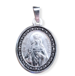 Нательная именная икона святая Варвара с серебрением