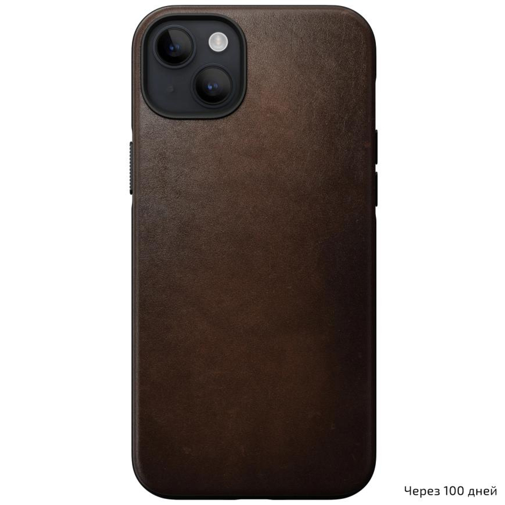 Кожаный чехол MagSafe Nomad Modern Leather Case для iPhone 14 Plus Чехол из натуральной цельнозерновой кожи ECCO
