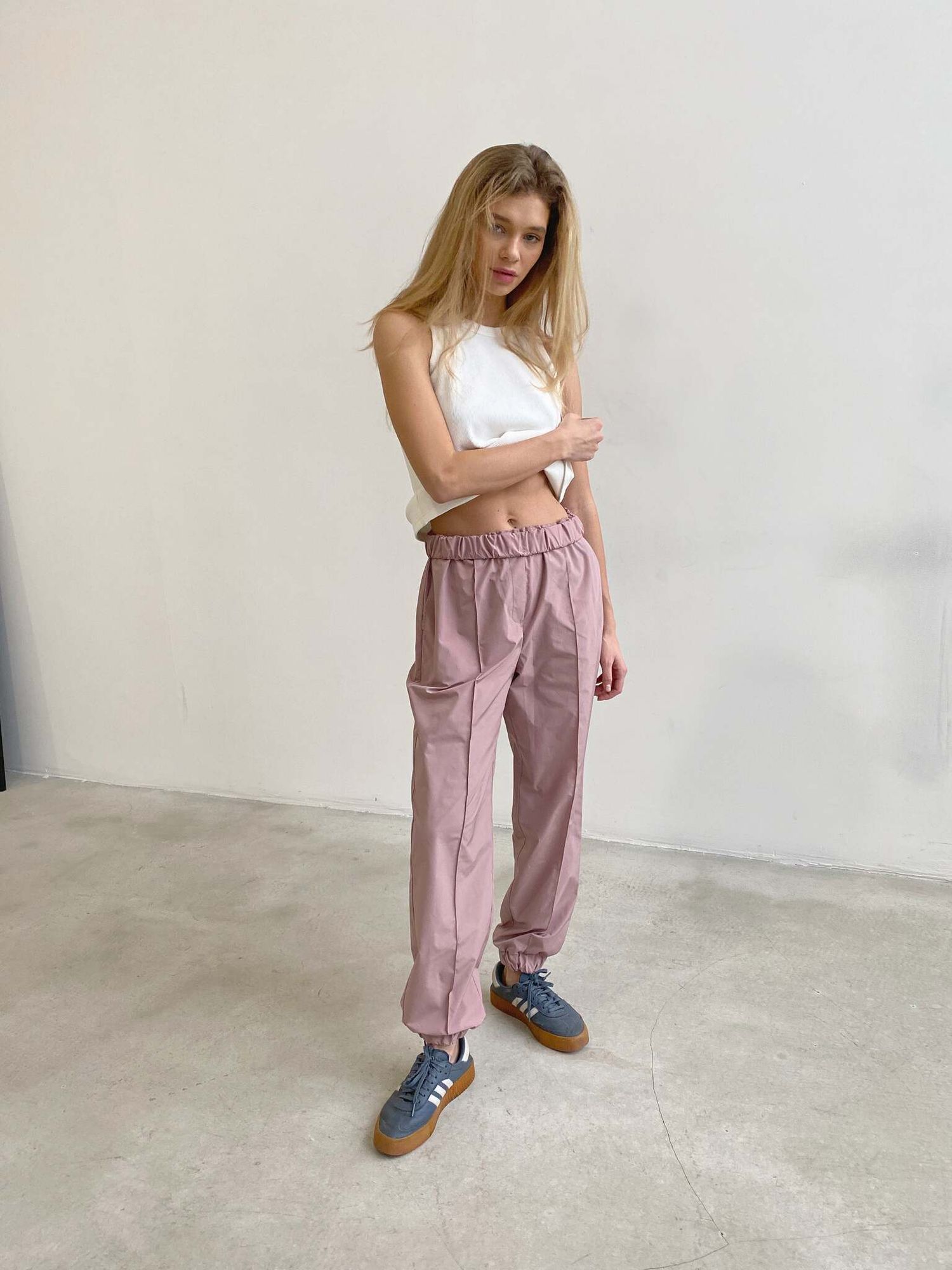 Брюки спортивные, розовые