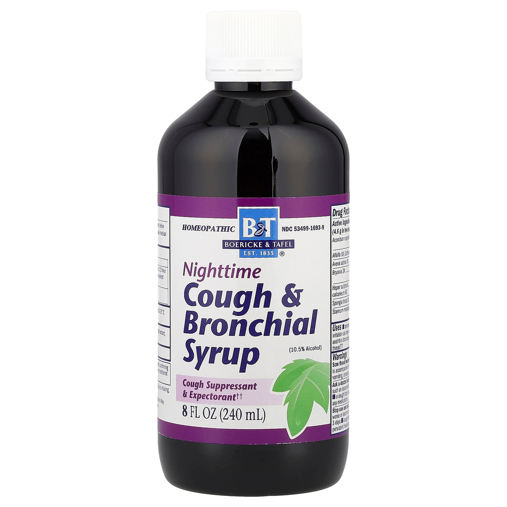 Boericke & Tafel, Бронхиальный сироп от кашля, ночной, 240 мл (8 жидк. унц.)