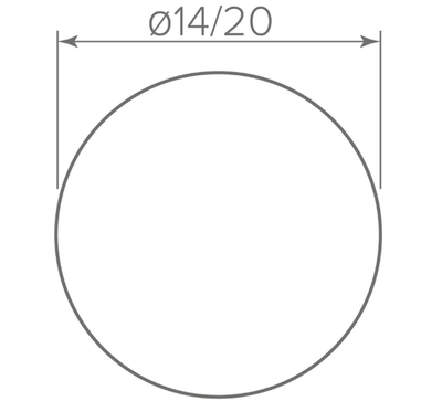 044 серый графит Заглушка самоклеющаяся F14(1л.=25шт)