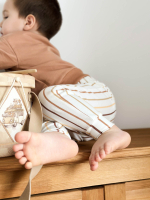 Комплект Mjölk Свитшот Camel/Штанишки Ecru Stripes