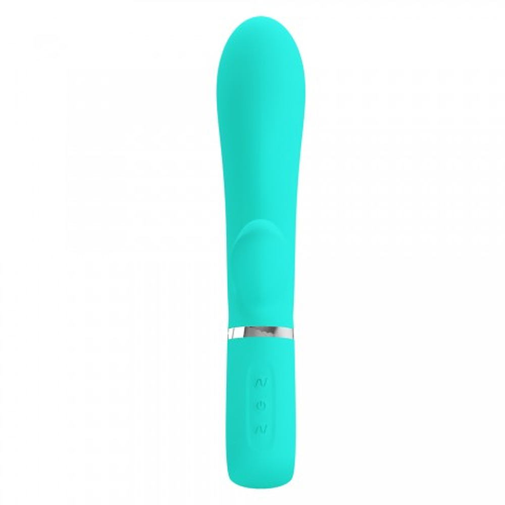 Вибратор-кролик Thomas Super Soft (20 см) бирюзовый