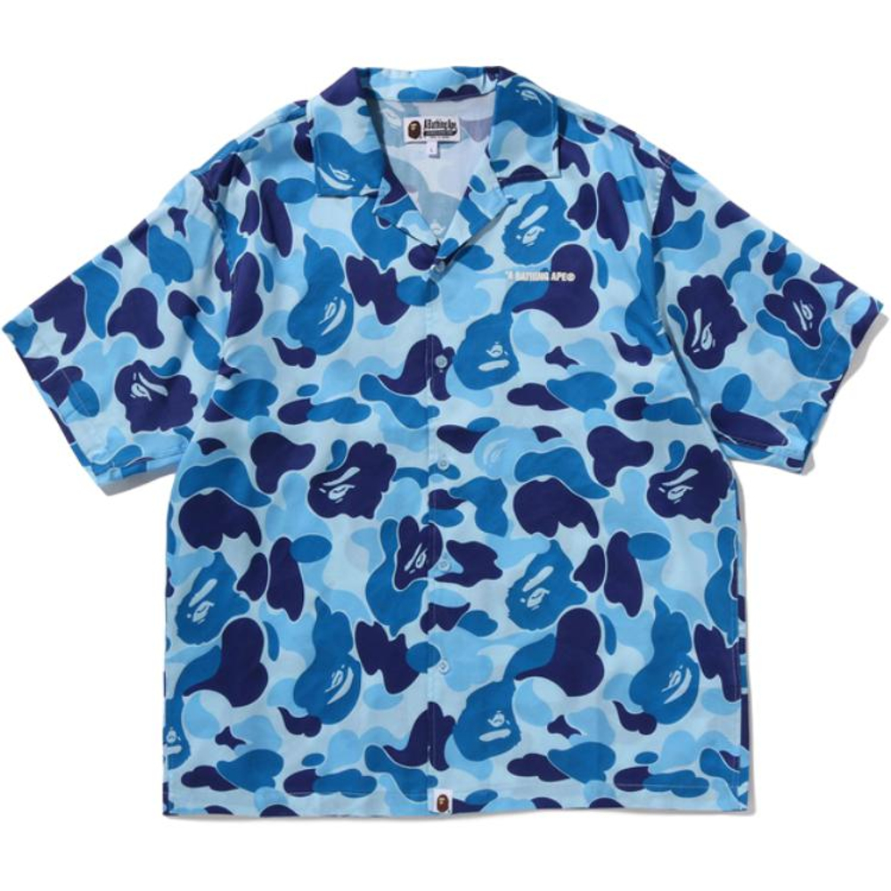 A Bathing Ape Bathing Ape Shirts Button Camouflage Hawaii Moderate Summer 0zxsrm304321q