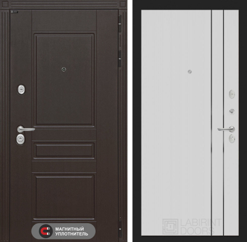 Мегаполис 10 белый рельеф софт с молдингом