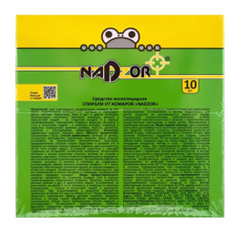 Спирали от комаров "Nadzor", черные, 10 шт