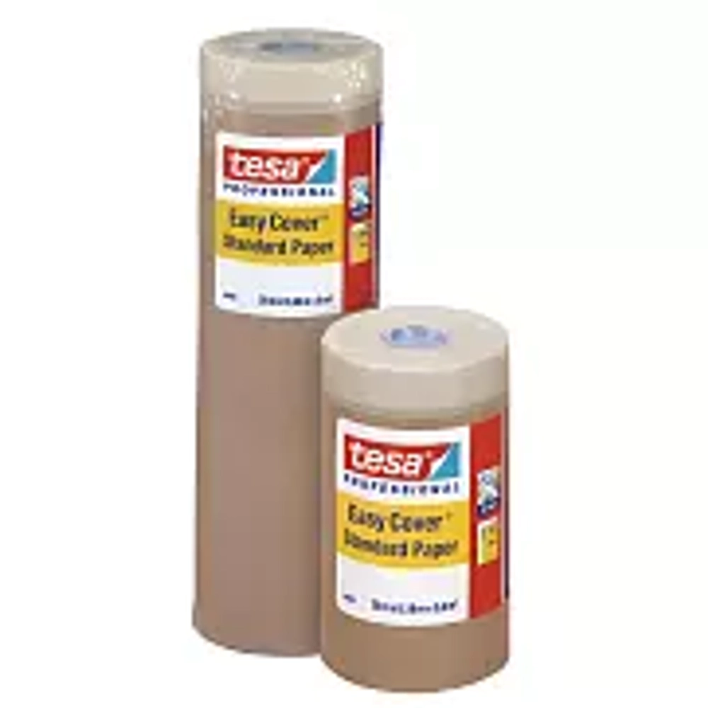Укрывная бумага с малярной лентой tesa® 4405