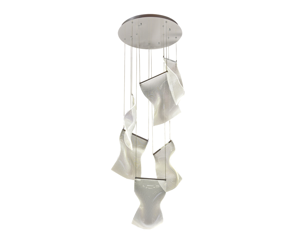 08035-6A,02 Люстра каскадная Лиора хром Led 60W