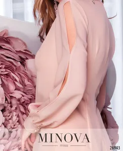 Платье 3108-1-пудра Minova