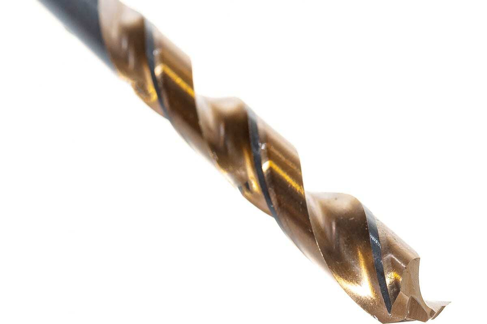Сверло спиральное по металлу 10,5 x 133мм, Р9М3, золотой