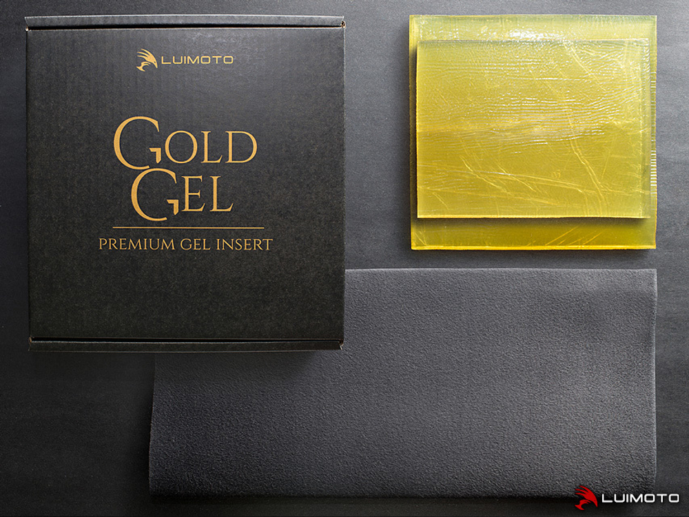 GG3 Гелевая вкладка на сиденье мотоциклиста и пассажиркое (набор) Gold Gel