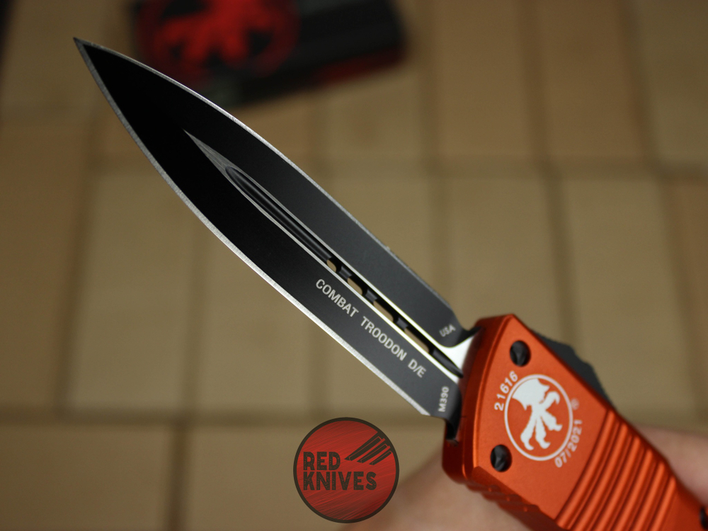 Нож Microtech Troodon D/E Orange BK А+++ 138-10OR