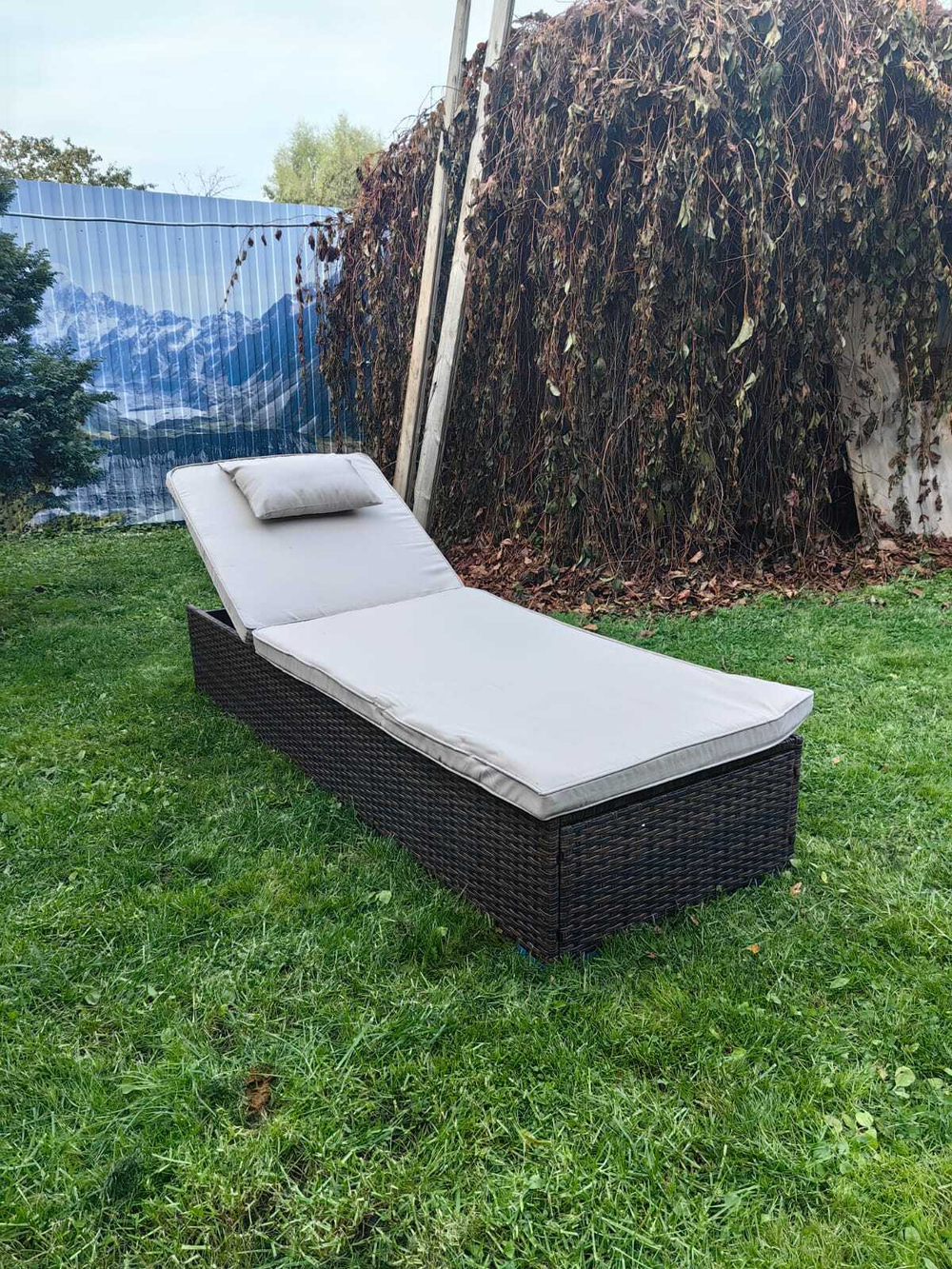 Шезлонг из искусственного ротанга Орландо цвет Шоколад