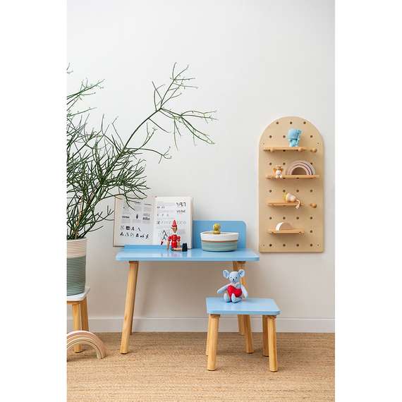 Полка настенная shely, 38х80 см, светлое дерево