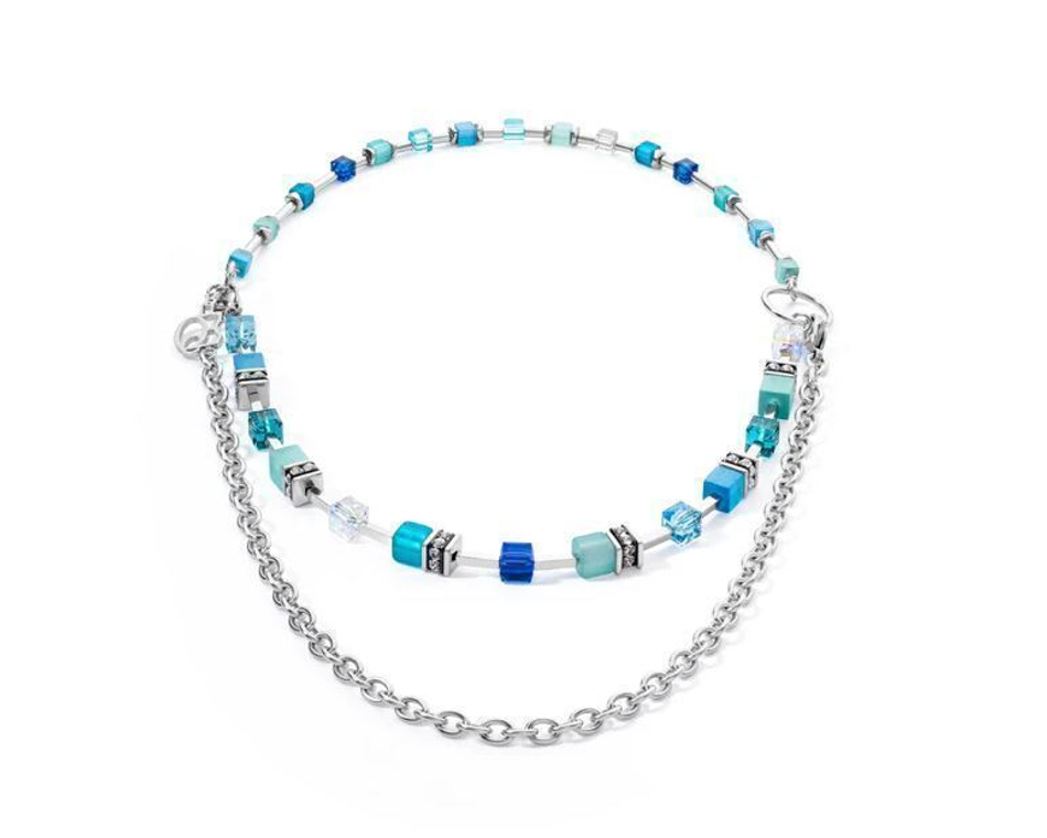 Колье-трансформер 4-in-1 Coeur de Lion Turquoise 4715/10-0600