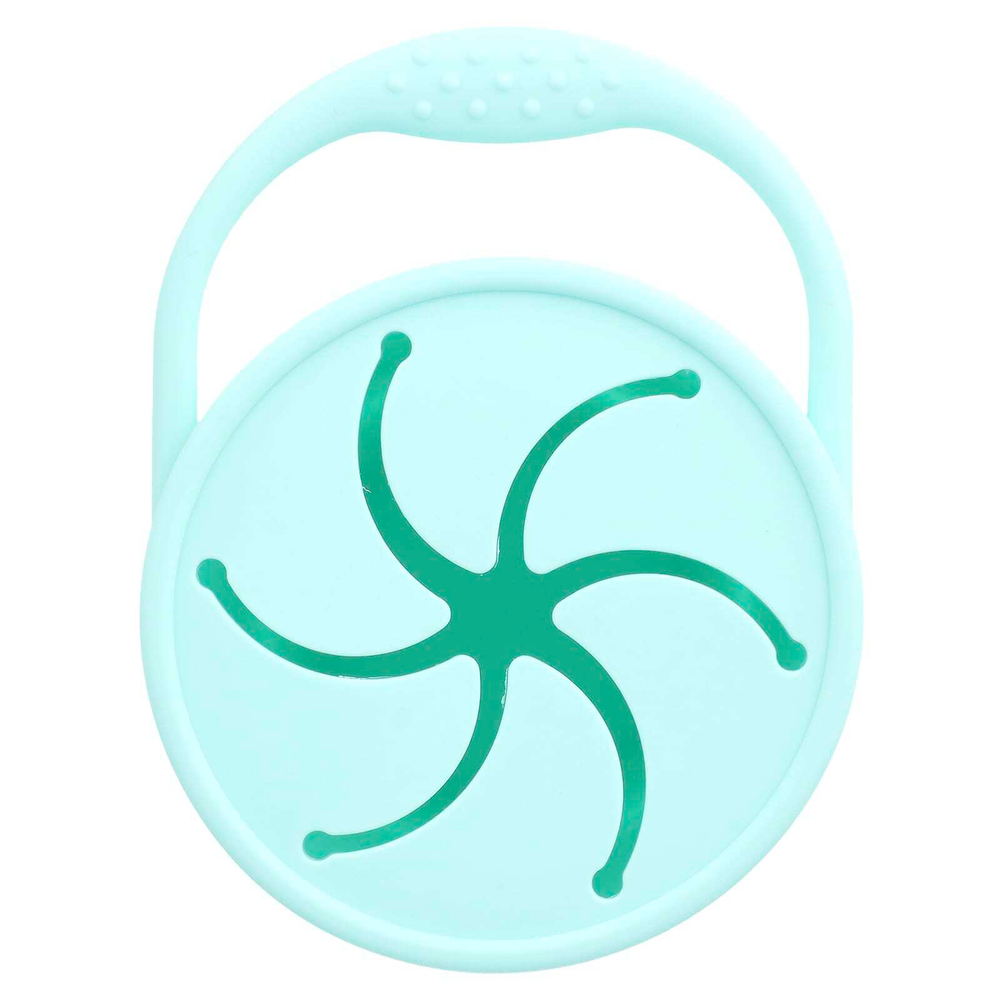 Munchkin, C'est Silicone! ™, ловушка для снеков с крышкой, для детей старше 6 месяцев, со вкусом мяты, 1 шт.