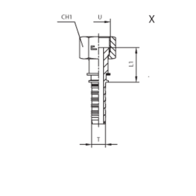 Фитинг DN 38 ORFS (Г) 2