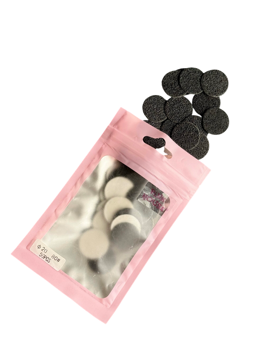 Файлы для педикюрного диска d 20 100грит Pink House, 50 шт