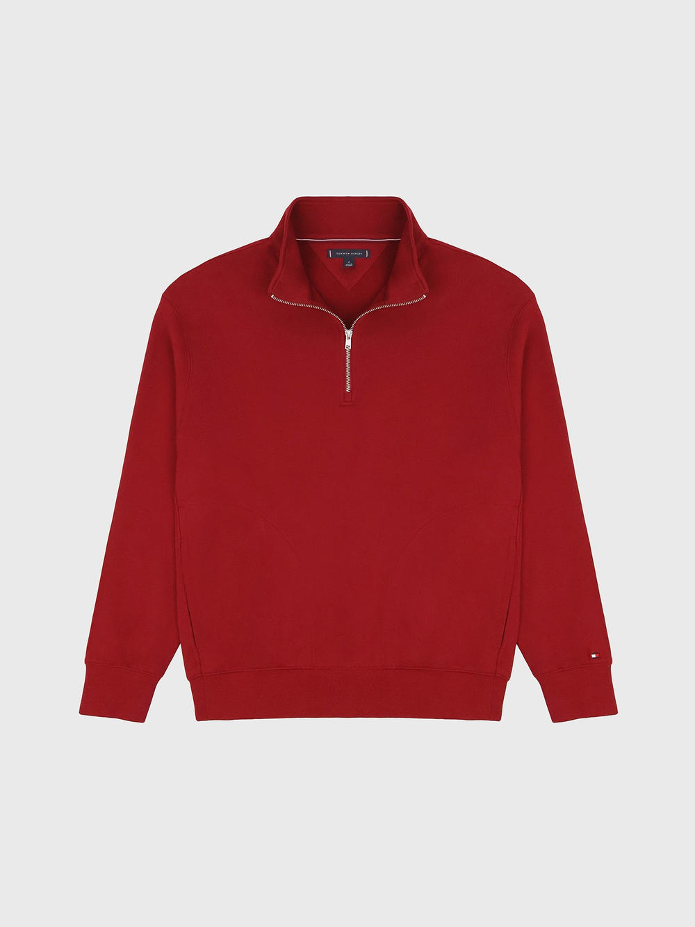 Свитшот на молнии Tommy Hilfiger Classic Quarter- Zip Rouge