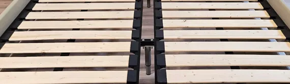 Кровать 6094, 180х200 см, с откидными изголовьями, серый шенилл