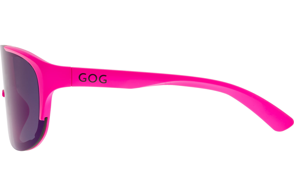 Спортивные очки GOG Medusa / Matt Neon Pink-Black / Blue Lens