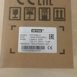 Частотный преобразователь 1,5 кВт 7A INTEK 220В Вход 1 Фаза Выход 3 Фазы