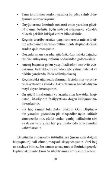 Nikbin düşüncənin açarı