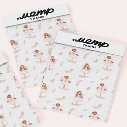 Ткань саржа девочка-ангелок