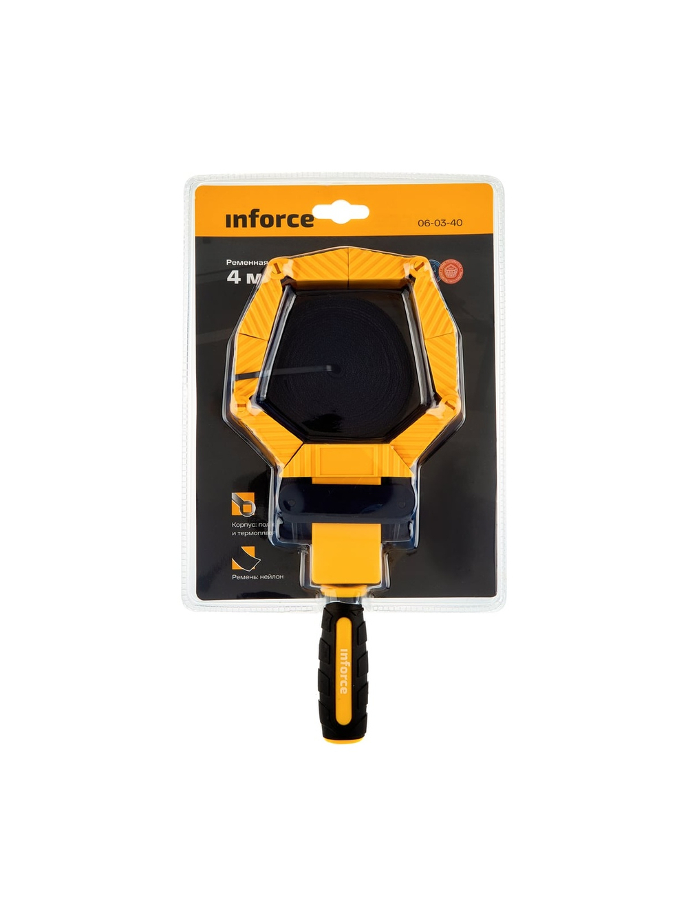 Ременная струбцина Inforce 4 м 06-03-40