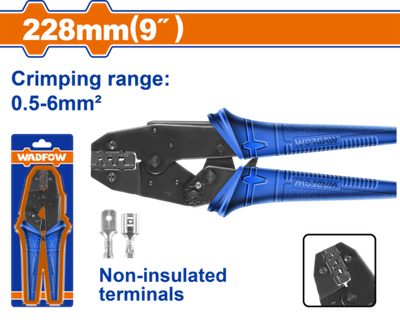 Клещи обжимные 0.5-6 мм2 228 мм (10/40) WADFOW WCP1609