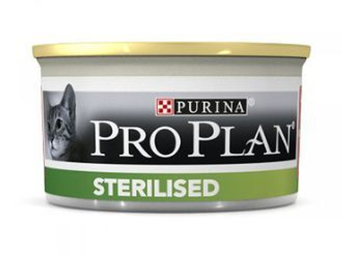 Purina Pro Plan Sterilised Консервы для стерилизованных кошек с лососем и тунцом, 85 гр