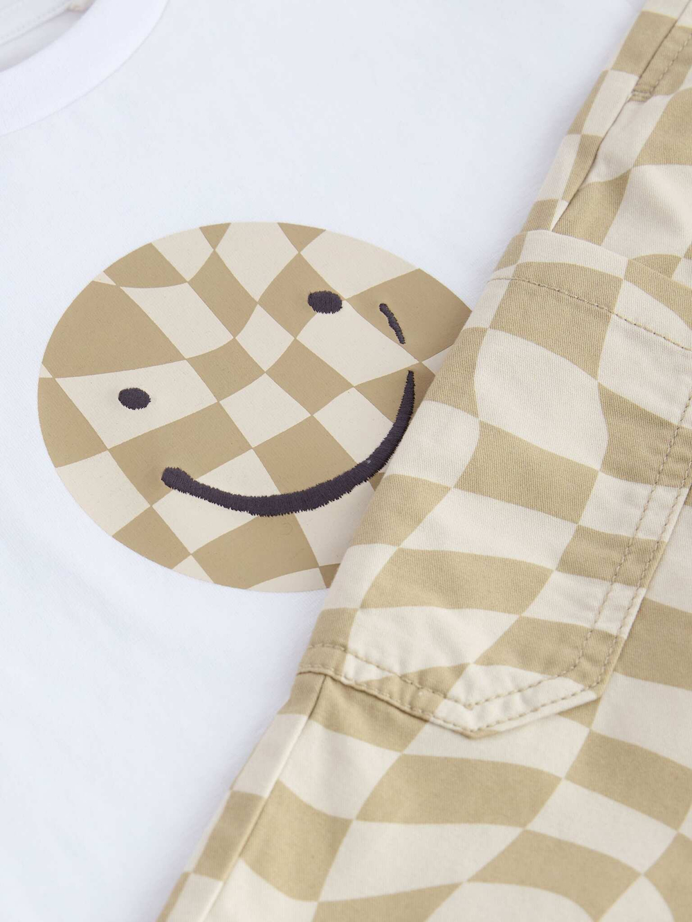 Лонгслив и брюки в комплекте для мальчика Next B40-159, Бежевый