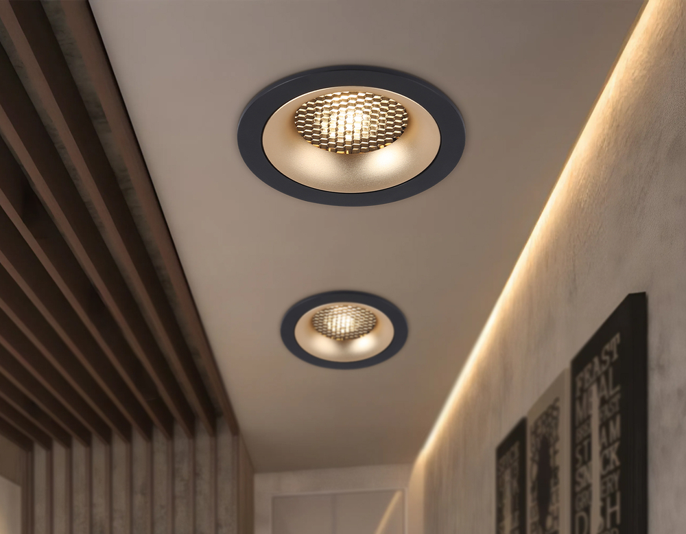 Светильник встраиваемый TN102725 BK/GD черный/золото GU5.3 92*92*23