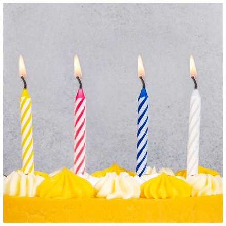 Свечи для торта ассорти, 24 шт