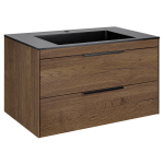 База под раковину Chiara 2D 800 подвесная, 2 выкатных ящика soft-close, T.Oak