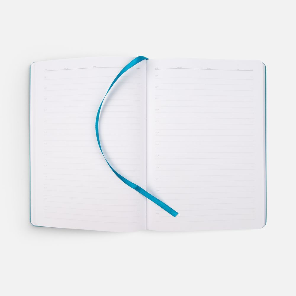 Ежедневник Tact, недатированный, бирюзовый