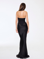 BLACK MAXI DRESS WITH BODYSUIT