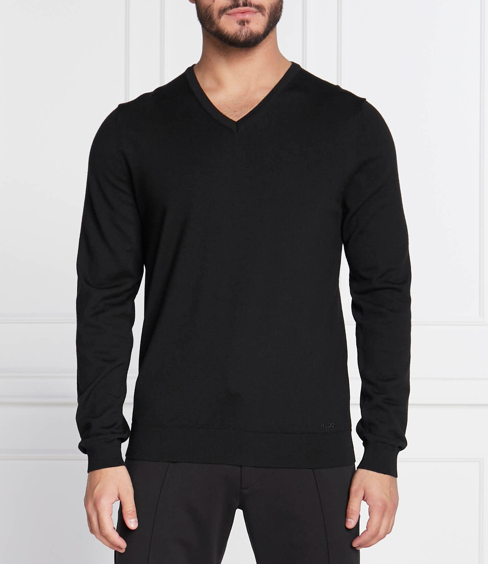 Хлопковый свитер san vredo-m HUGO - черный(50474172)