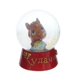 GAEM Фигурка декор в стекл шаре "Лошадка", L4,5 W4,5 H5,5 см, 2в.