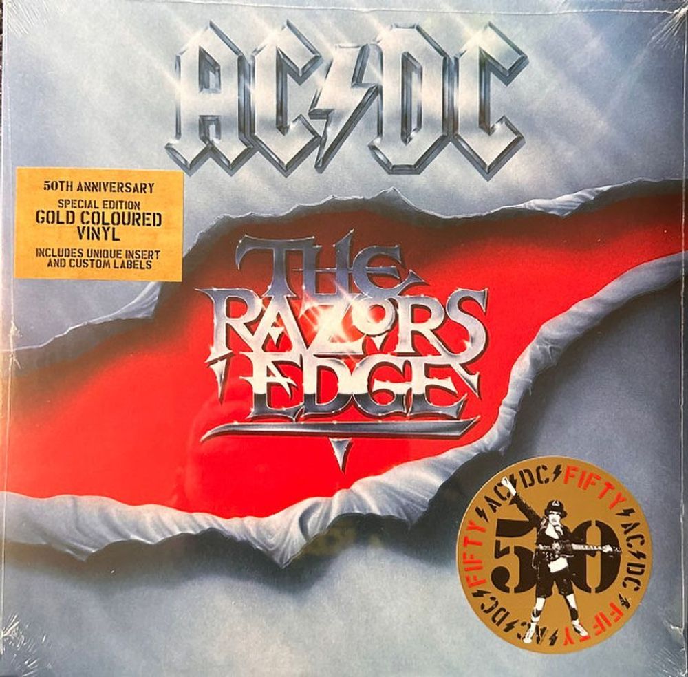AC/DC - The Razors Edge (LP) Gold 50th Anniversary. Новая запечатанная виниловая пластинка