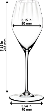 Набор из 4-х бокалов для шампанского Champagne 375 мл Performance Riedel